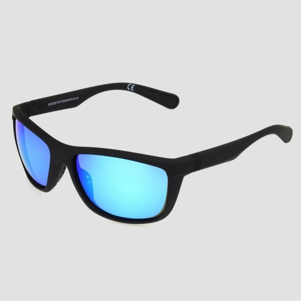 Polarized Black and Blue Sunglasses